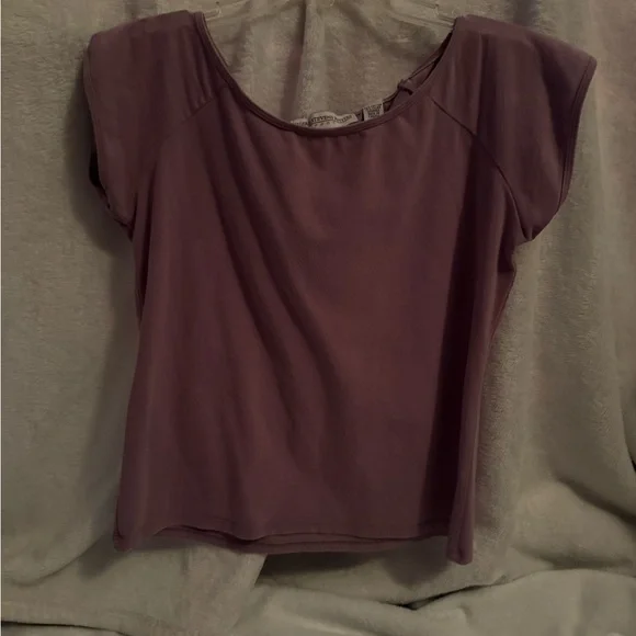 Valerie Stevens Purple Button-Up Blouse and Pant Suit - Picture 4 of 5